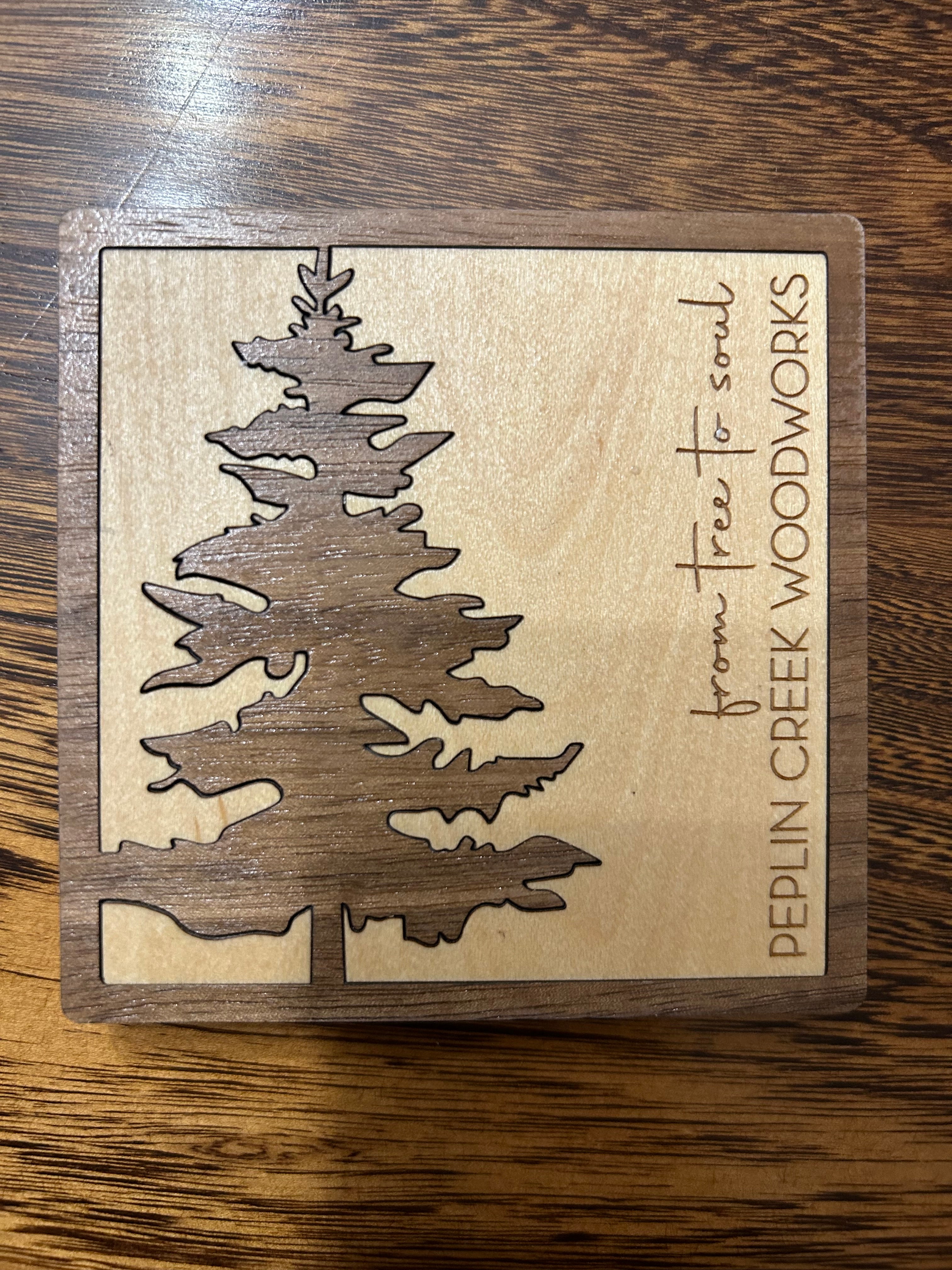 #32 Set of 4 coasters with holder