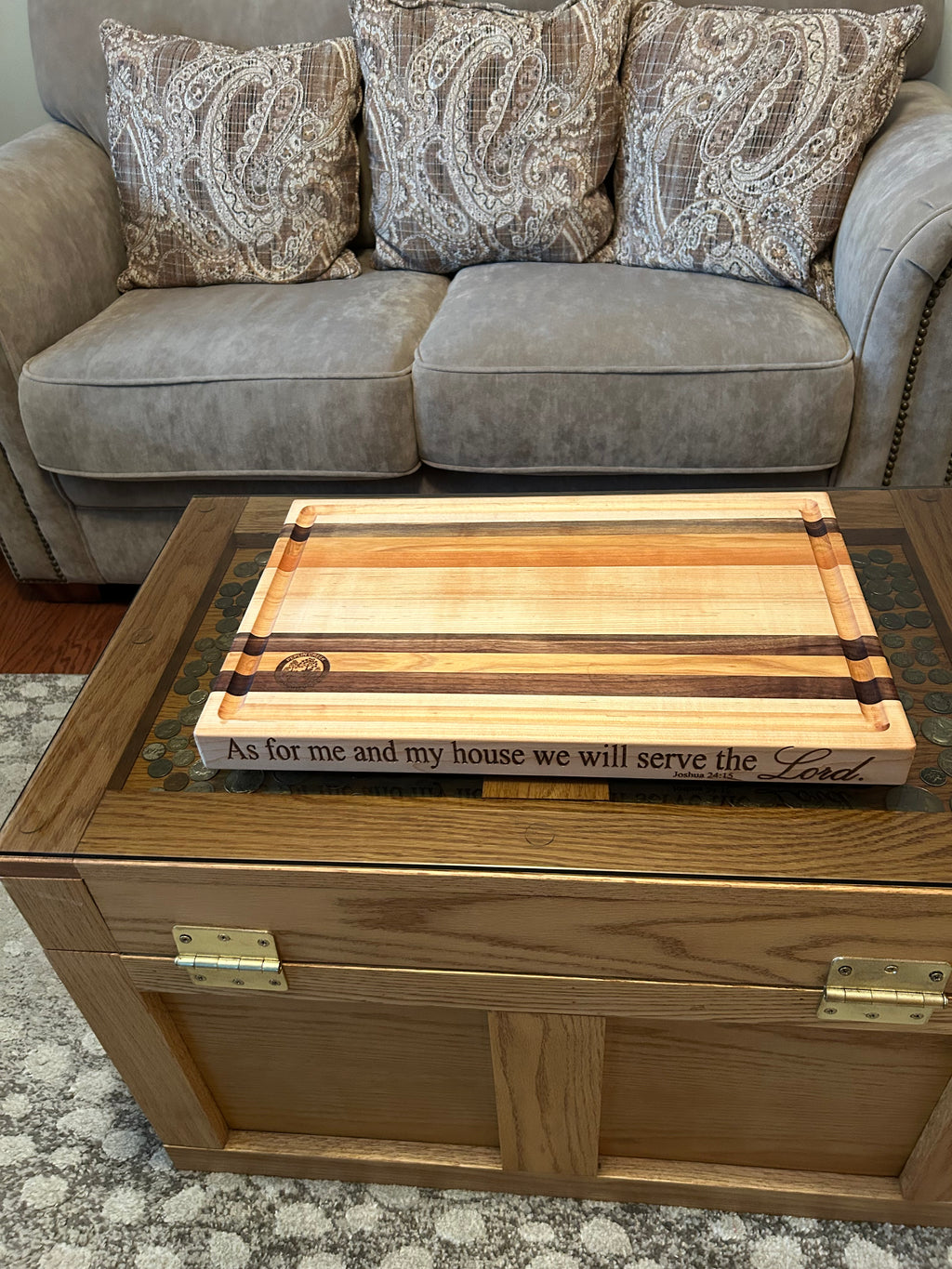 #38 Kitchen Board      "As for me and my house"